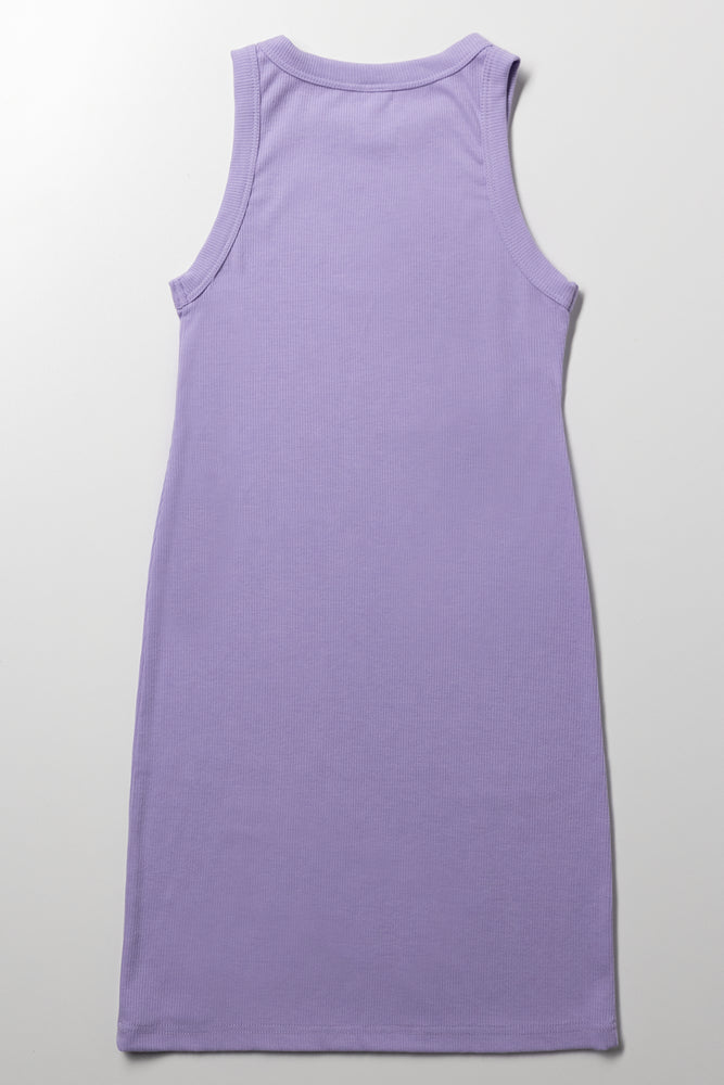 Barbie Rib Dress Purple (2)