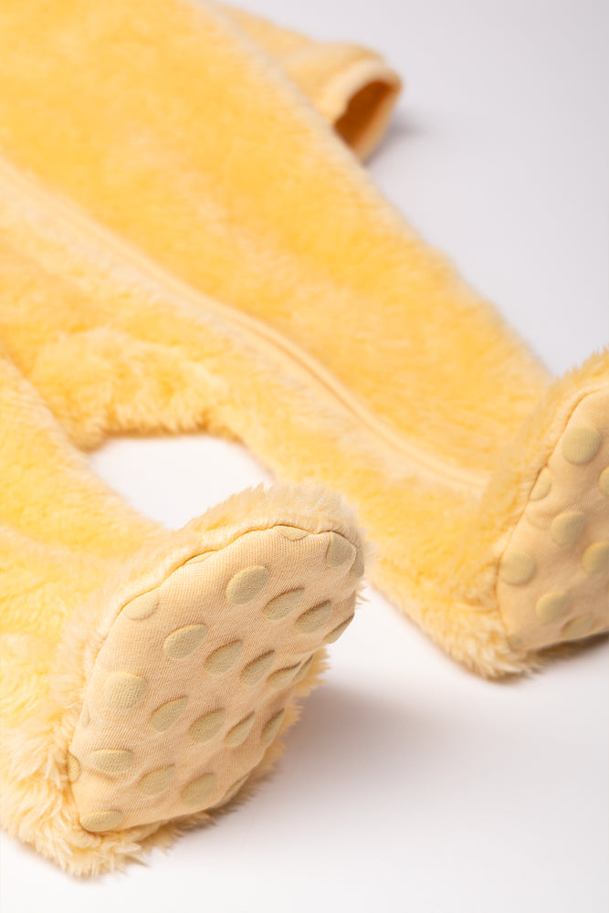 Fleece Babygrow Yellow (2)