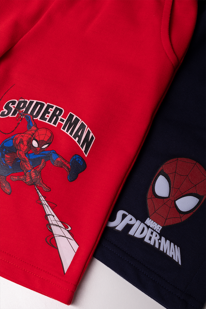 Spider-Man 2 Pack Shorts Navy And Red