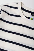Long Sleeve Stripe T-Shirt White And Navy (1)