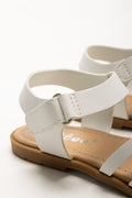 Strappy Cross Sandals White (3)