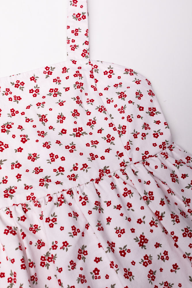 Strappy Top White And Red