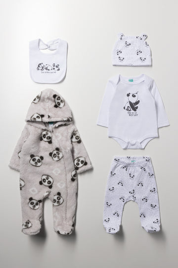 5 Piece Set Grey
