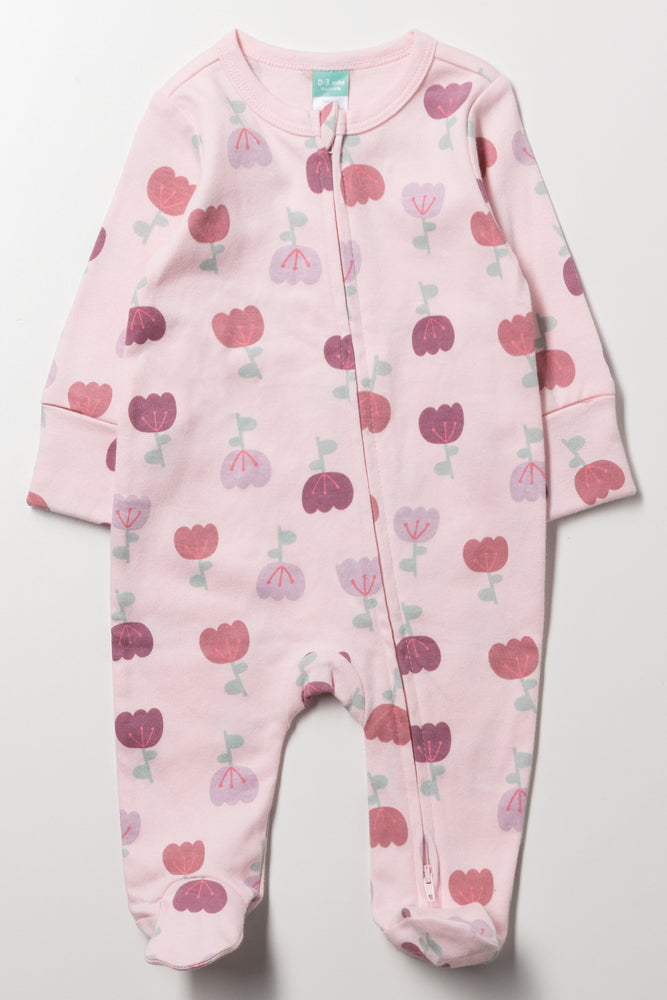 Tulip Babygrow Pink