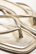 Thong Mule Sandals Gold (2)