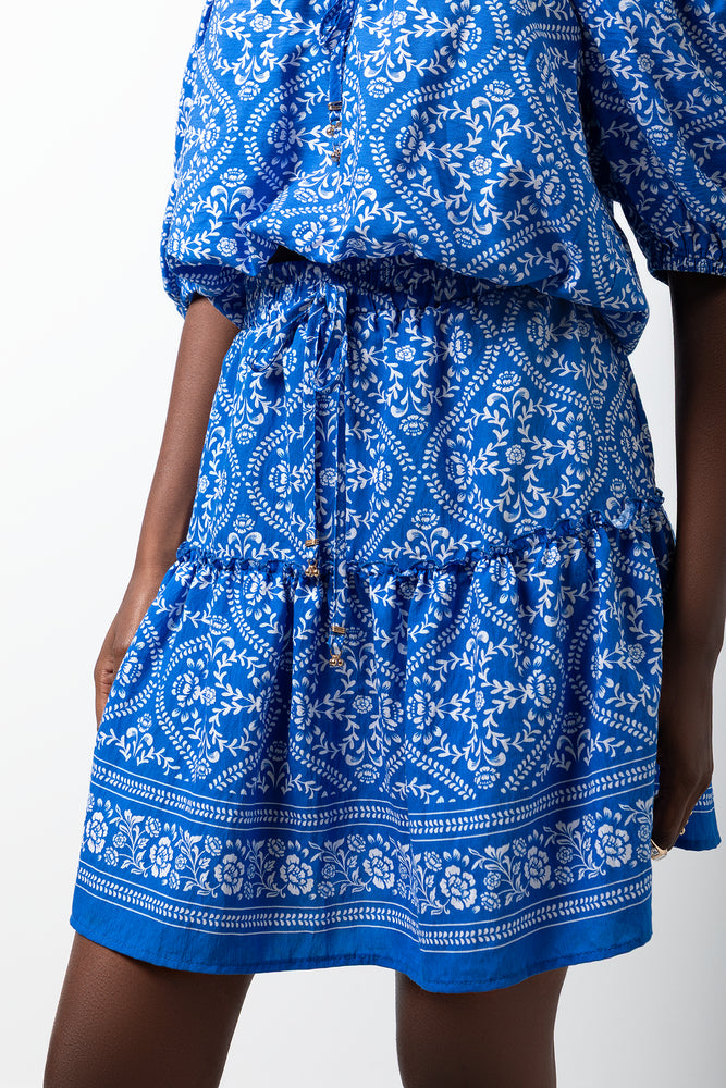 Tiered Skirt Blue (3)