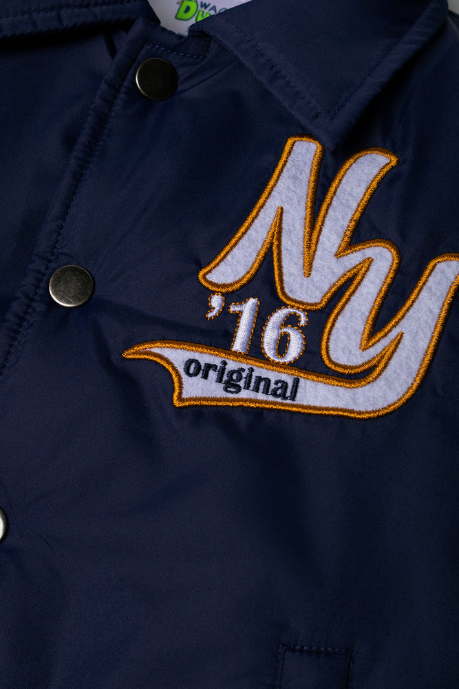 Collared Bomber Jacket Navy