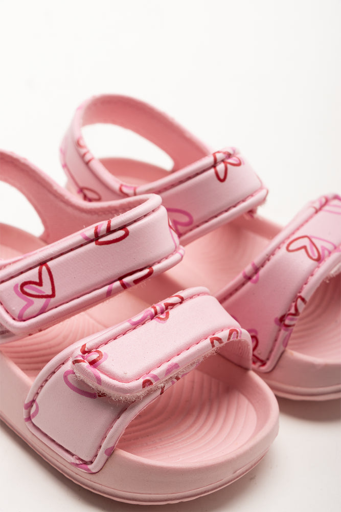 Double Strap Sandals Pink (2)
