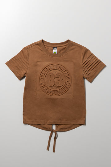 Tuxedo Short Sleeve T-Shirt Tan