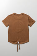 Tuxedo Short Sleeve T-Shirt Tan (2)