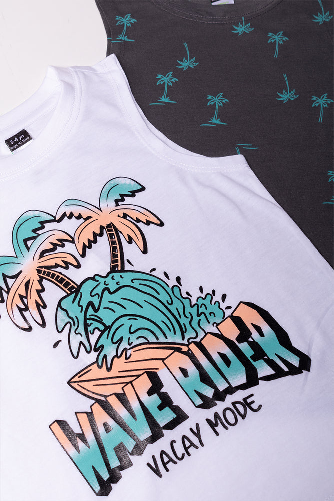 2 Pack Vests Grey And White (1)