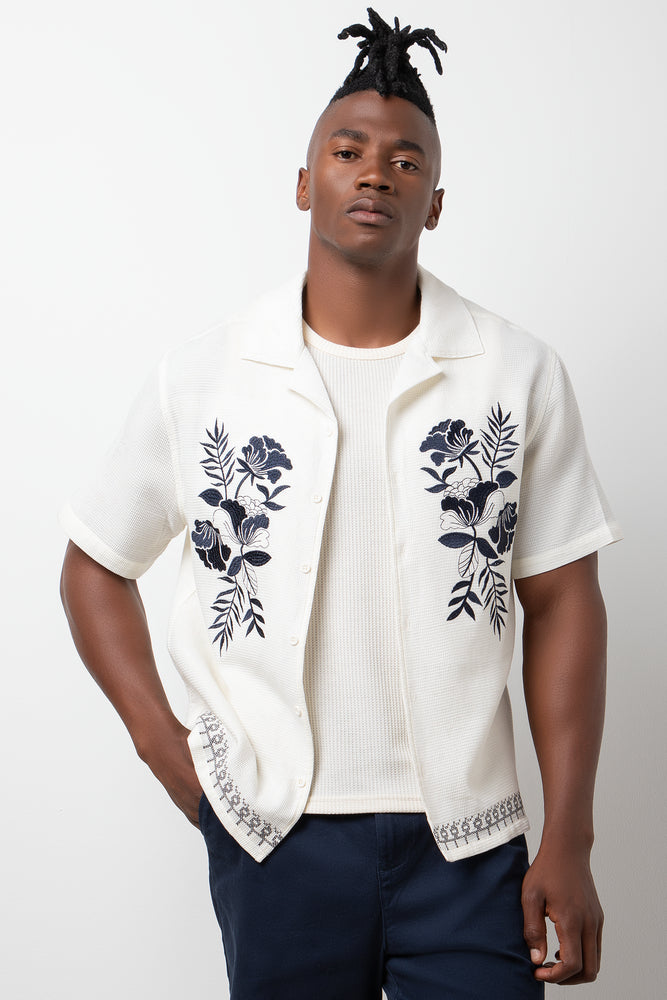 Embroidered Shirt Natural