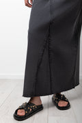 Maxi Denim Skirt Dark Grey (4)