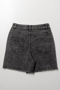 Raw Hem Shorts Charcoal (2)