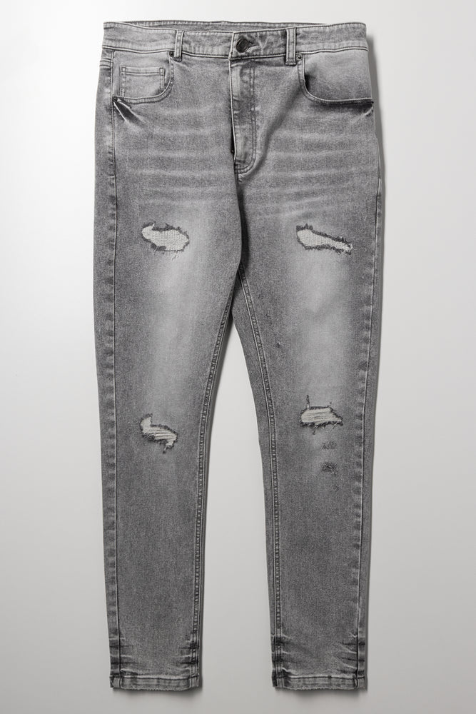 Super Skinny Denim Jeans Grey