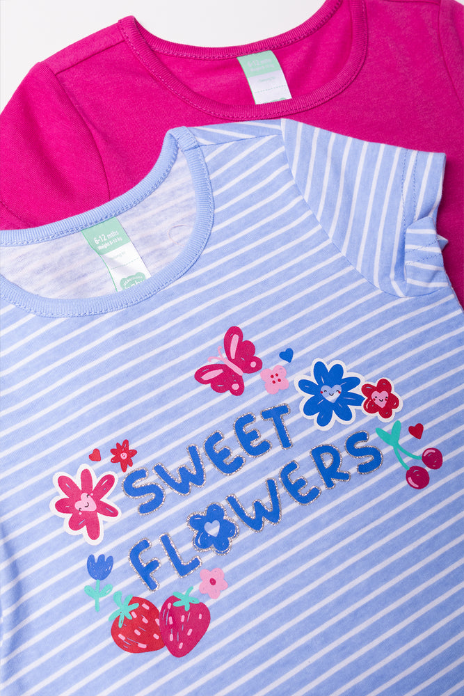2 Pack Printed T-Shirts (1)