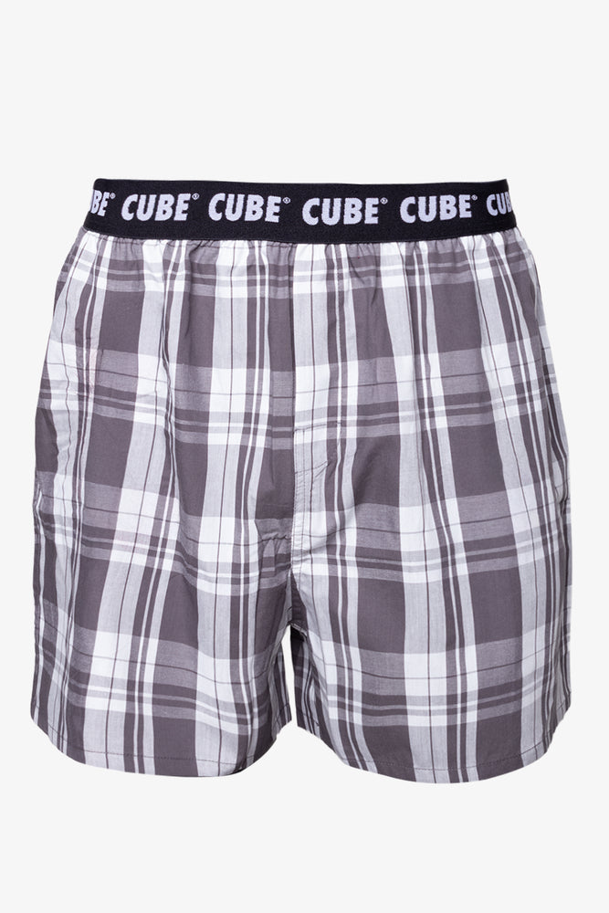 3 Pack Boxers Grey, Check & Charcoal (1)