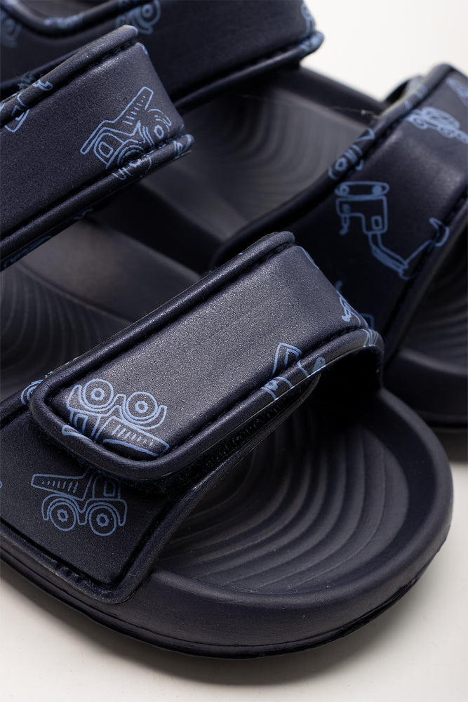 Double Strap Sandals Navy (2)