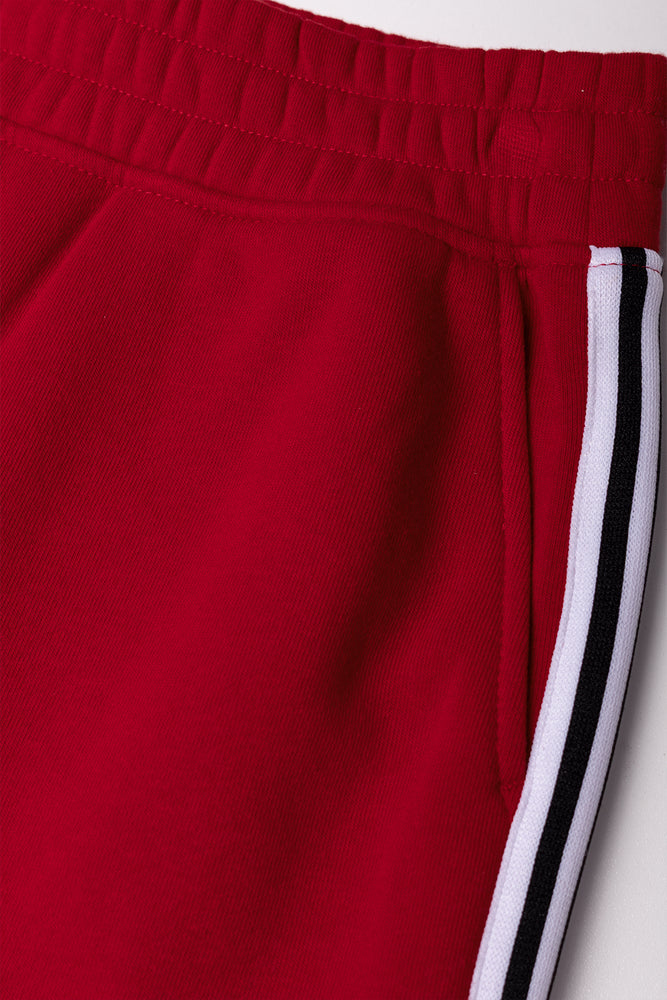 Wide Leg Trackpants Red