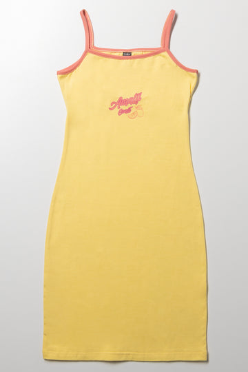 Bodycon Dress Yellow