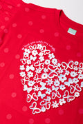 Drop Shoulder T-Shirt Red (1)
