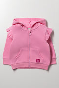 Zip Through Hooded Tracktop Pink
