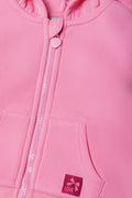 Zip Through Hooded Tracktop Pink (1)