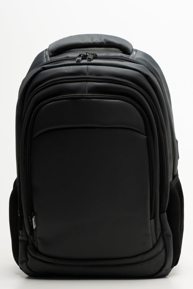 Dual Pockets Backpack Charcoal