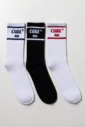 3 Pack Socks Black And White