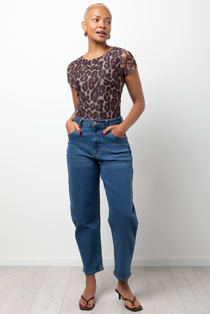 Barrel Leg Denim Jeans