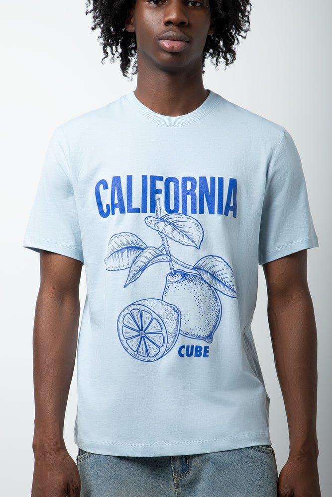 California Short Sleeve T-Shirt Blue (3)