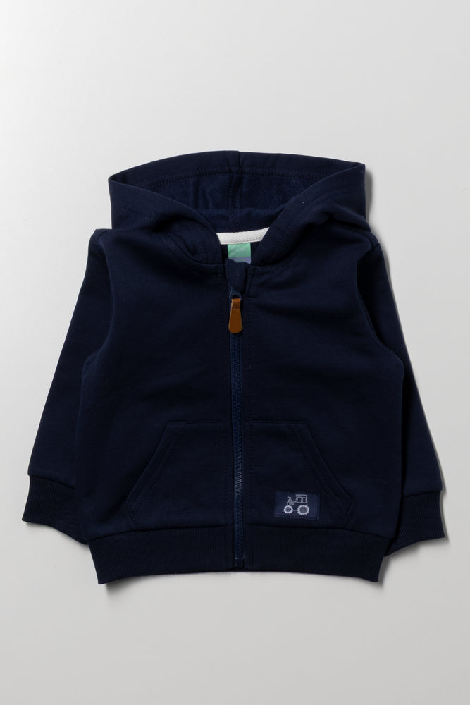 Zip Through Tracktop Navy