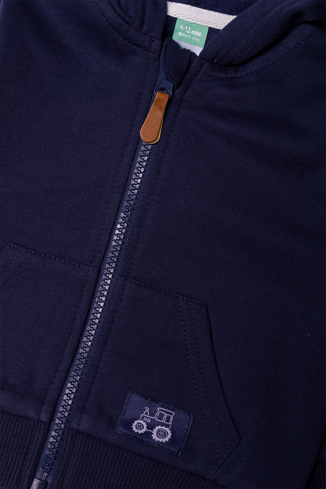 Zip Through Tracktop Navy