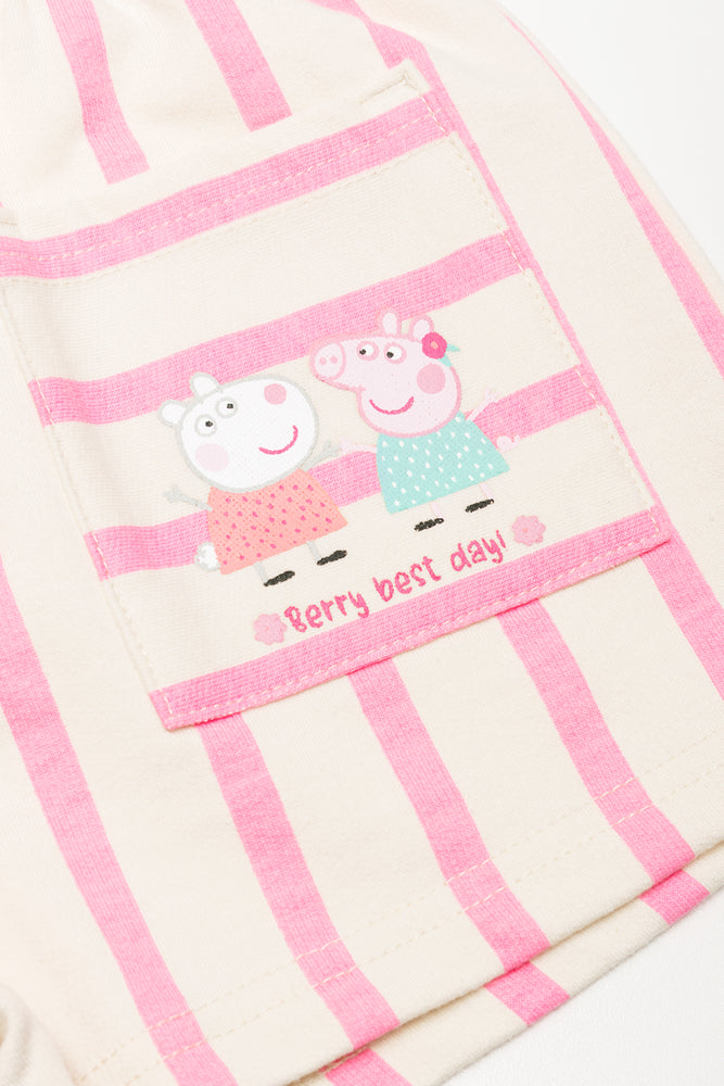 Peppa Pig Shorts Pink And Cream
