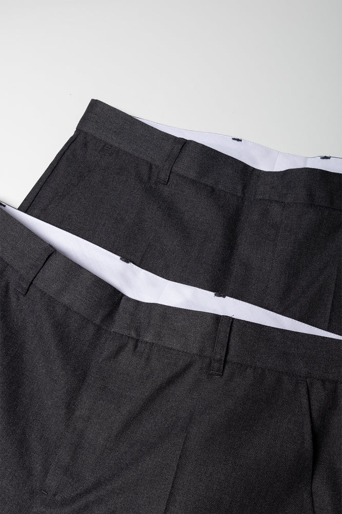 2 Pack Boys Trousers Slim Fit Secondary Grey