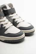 High Top Sneaker White & Grey (2)