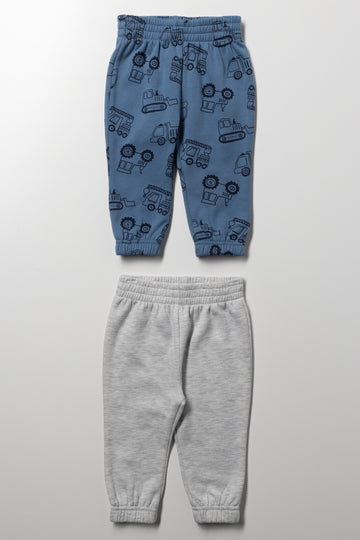 2 Pack Trackpants Blue And Grey