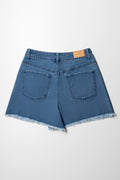Denim Shorts Mid Wash Blue (4)
