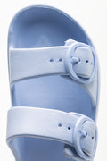 Double Buckle Sandals Blue (4)