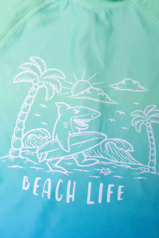 Ombre Swimsuit Green And Blue (1)