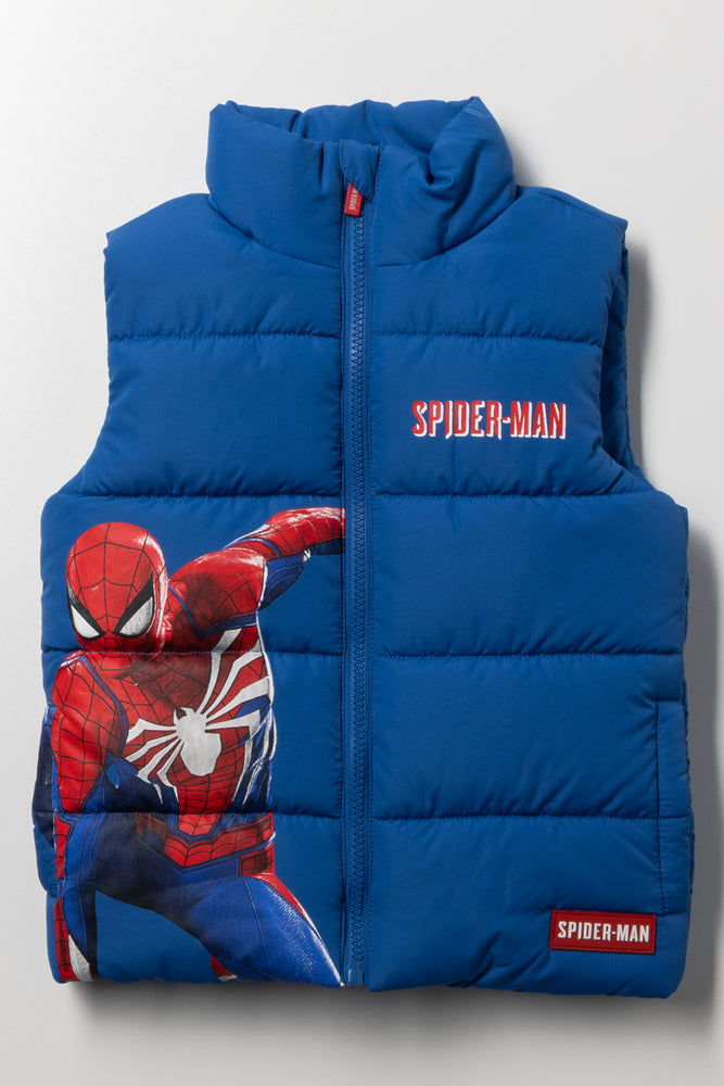 Spider-Man Sleeveless Jacket Blue