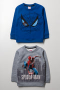 Spider-Man 2 Pack Tracktops Blue And Grey