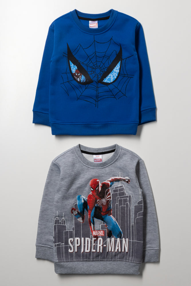 Spider-Man 2 Pack Tracktops Blue And Grey