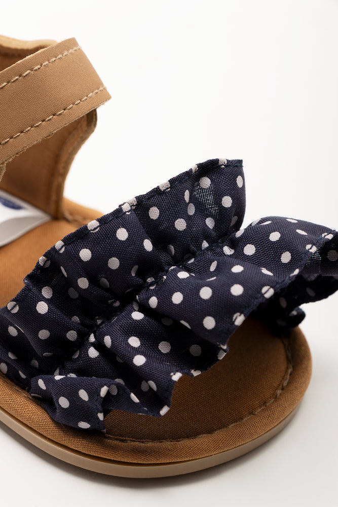 Frill Sandals Black And Natural (2)