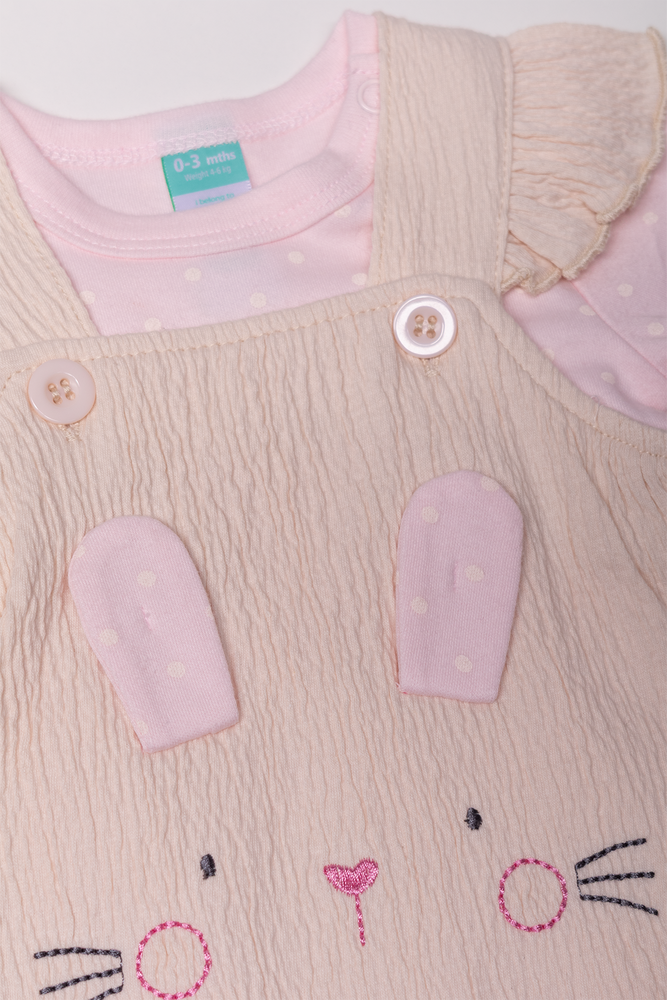 Bunny Dungaree Natural
