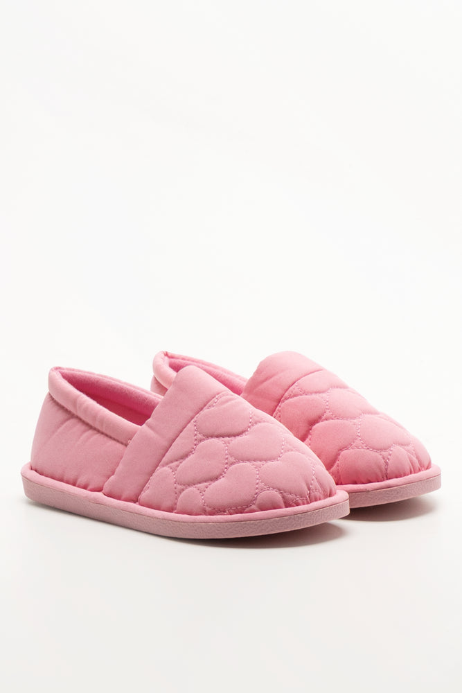 Quilted Slippers Pink