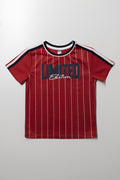 Stripe Sporty T-Shirt Red