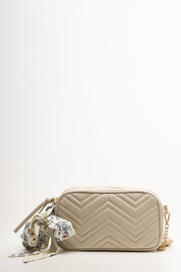 Quilted Camera Bag Natural