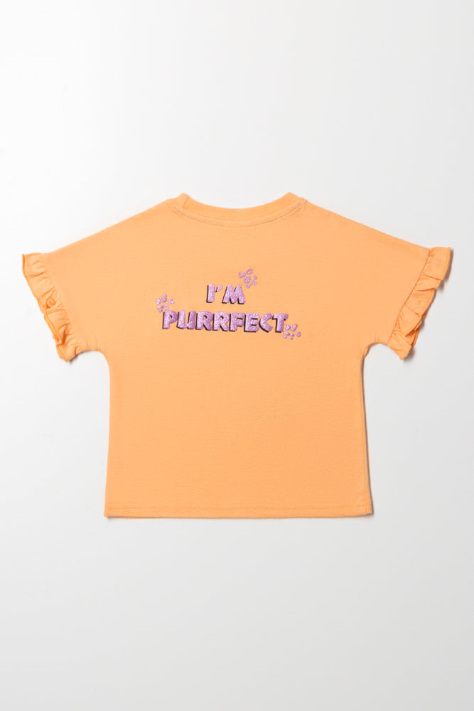 Nala Short Sleeve T-Shirt Orange (2)