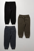 3 Pack Trackpants Black, Charcoal, Khaki (2)